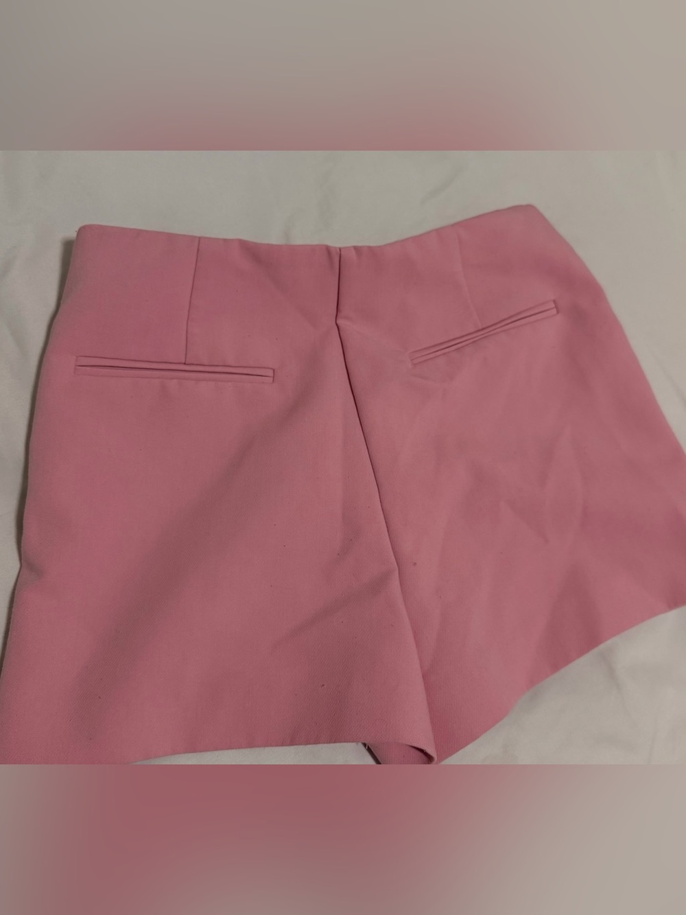 Zara Pink Tailored Bermuda Shorts
